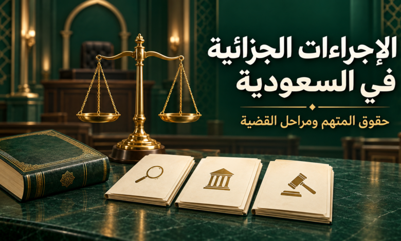 الإجراءات الجزائية في السعودية حقوق المتهم ومراحل القضية الجزائية