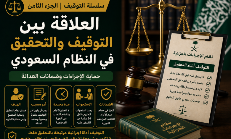 التوقيف والتحقيق في النظام السعودي