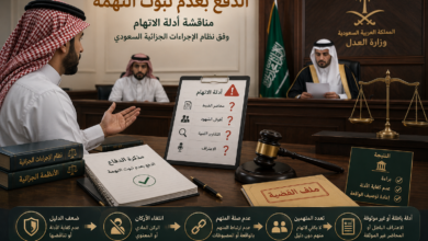 الدفع بعدم ثبوت التهمة في النظام السعودي أدلة الاتهام