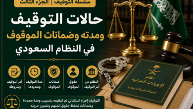 حالات التوقيف ومدته وضمانات الموقوف في النظام السعودي