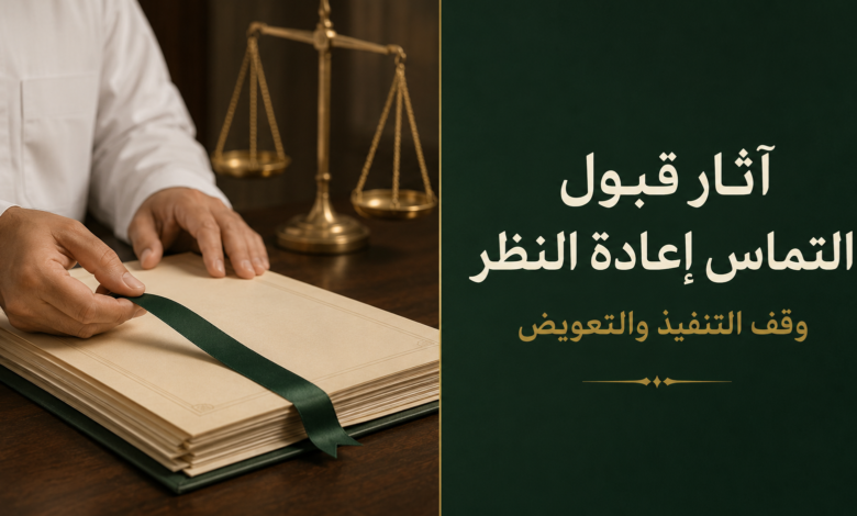 آثار قبول التماس إعادة النظر في النظام الجزائي السعودي