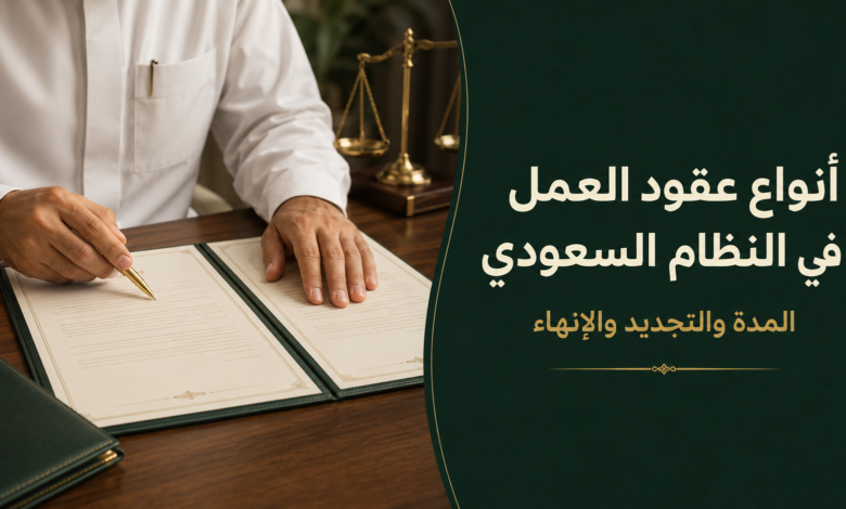 أنواع عقود العمل السعودي محدد المدة وغير محدد المدة