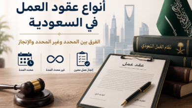 أنواع عقود العمل في نظام العمل السعودي