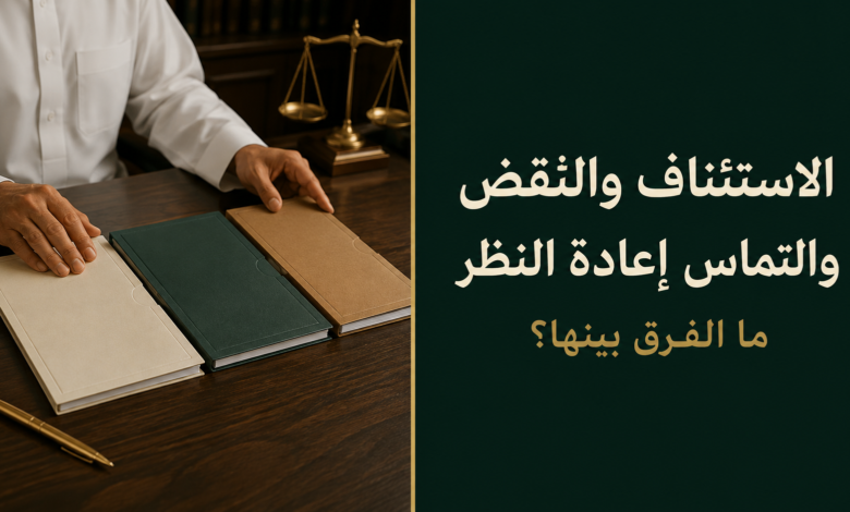 الفرق بين الاستئناف والنقض والتماس إعادة النظر في القضايا الجزائية