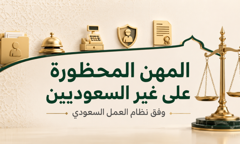 المهن المحظورة على غير السعوديين
