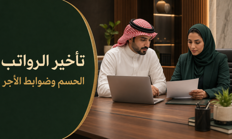 تأخير راتب العامل في نظام العمل السعودي وضوابط الخصم والحسم من الأجر.