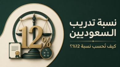 نسبة تدريب السعوديين