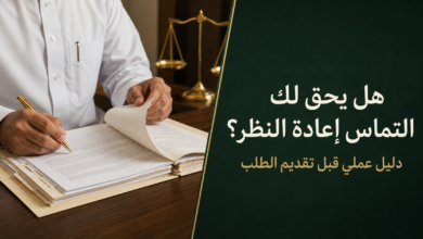 هل يحق لك التماس إعادة النظر في حكم جزائي؟