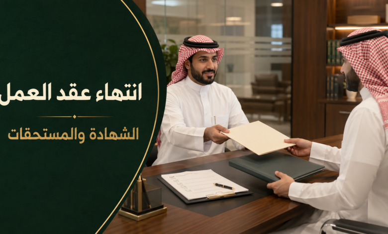 واجبات صاحب العمل عند انتهاء عقد العمل وتسليم شهادة الخدمة والوثائق وتصفية مستحقات العامل.