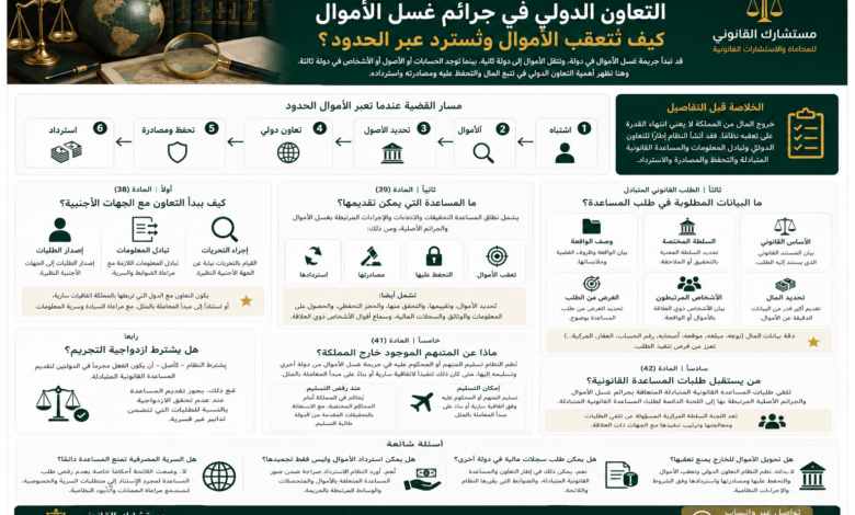 عنوان SEO: التعاون الدولي في جرائم غسل الأموال -تتبع واسترداد الأموال