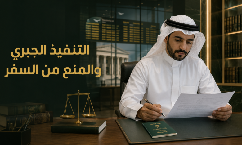 التنفيذ الجبري والمنع من السفر في نظام التنفيذ الجديد