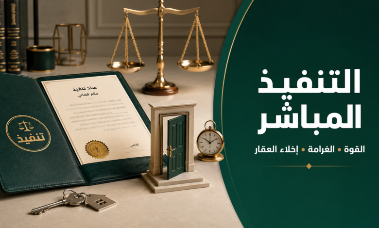 التنفيذ المباشر في نظام التنفيذ السعودي وإخلاء العقار