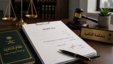 السند التنفيذي في النظام السعودي أمام محكمة التنفي.