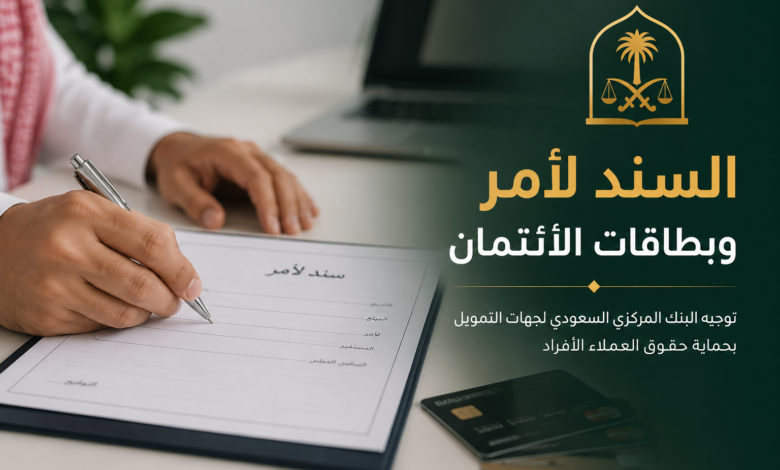 السند لأمر وبطاقات الائتمان في السعودية ضوابط البنك المركزي
