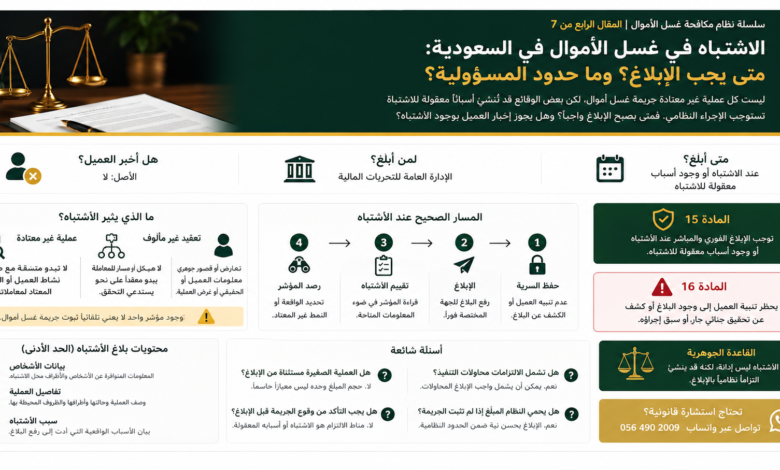 الاشتباه في غسل الأموال في السعودية