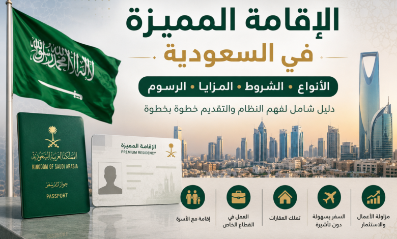 الإقامة المميزة في السعودية الأنواع والشروط والمزايا والرسوم