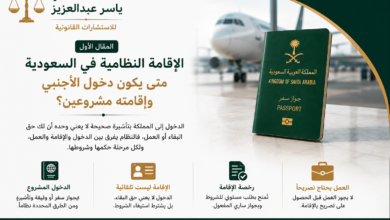 الإقامة النظامية في السعودية متى يكون دخول وإقامة الأجنبي مشروعين؟