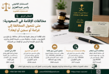 مخالفات الإقامة في السعودية | الغرامة والسجن والإبعاد