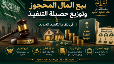 بيع المال المحجوز وتوزيع حصيلة التنفيذ في نظام التنفيذ الجديد