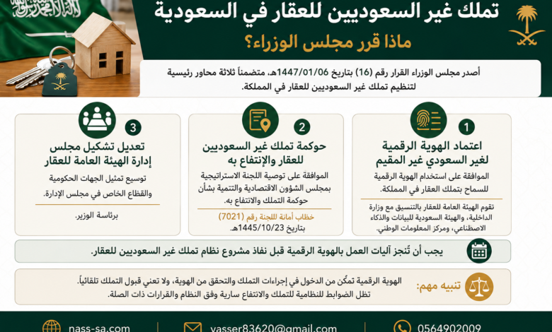 تملك غير السعوديين للعقار في السعودية