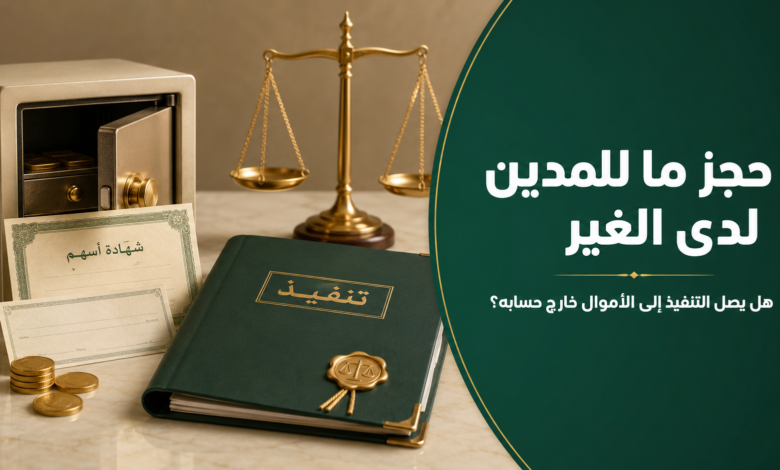 حجز ما للمدين لدى الغير في نظام التنفيذ السعودي