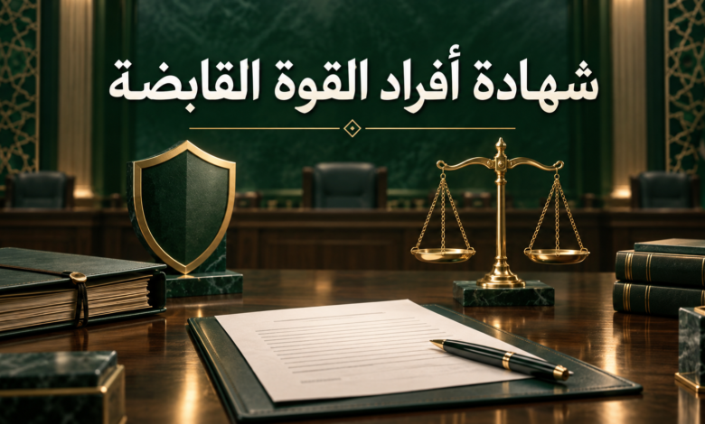 شهادة أفراد القوة القابضة في القضايا الجزائية السعودية