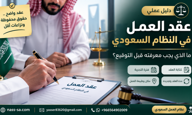 عقد العمل في النظام السعودي