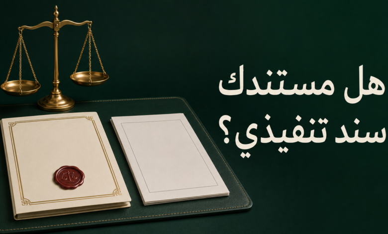 ما هو السند التنفيذي؟ ومتى تتجه إلى محكمة التنفيذ؟