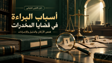 أسباب البراءة في قضايا المخدرات في النظام السعودي