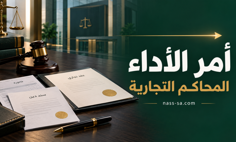 أمر الأداء في نظام المحاكم التجارية السعودي