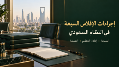 إجراءات الإفلاس السبعة في النظام السعودي