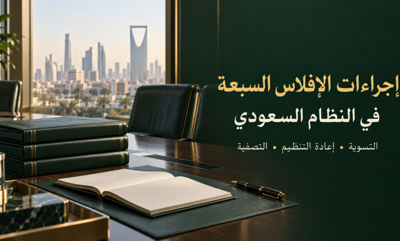 إجراءات الإفلاس السبعة في النظام السعودي