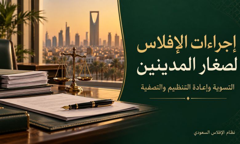 إجراءات الإفلاس لصغار المدينين الفروق وشروط الافتتاح