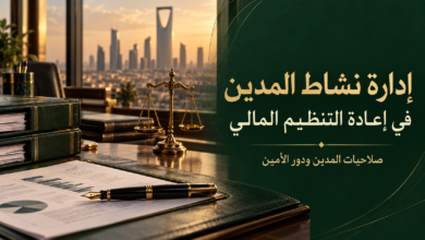 إدارة نشاط المدين في إعادة التنظيم المالي صلاحيات المدين ودور الأمين