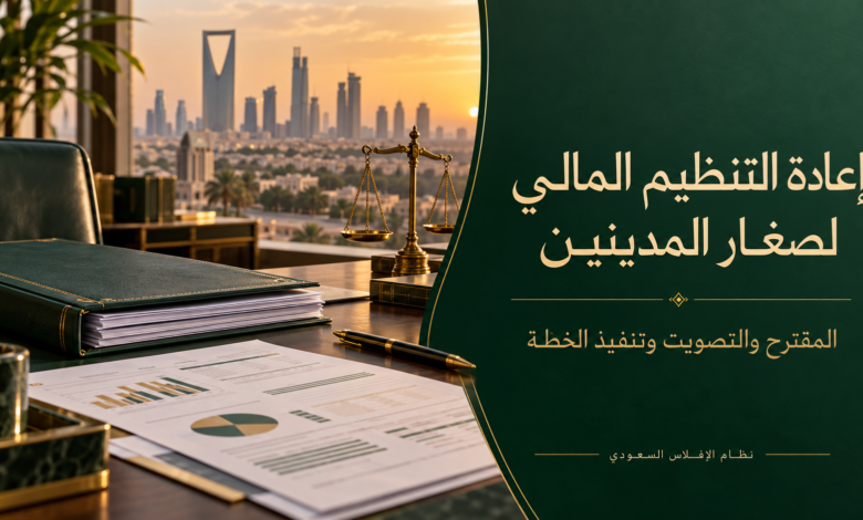 إعادة التنظيم المالي لصغار المدينين المقترح والتصويت وتنفيذ الخطة