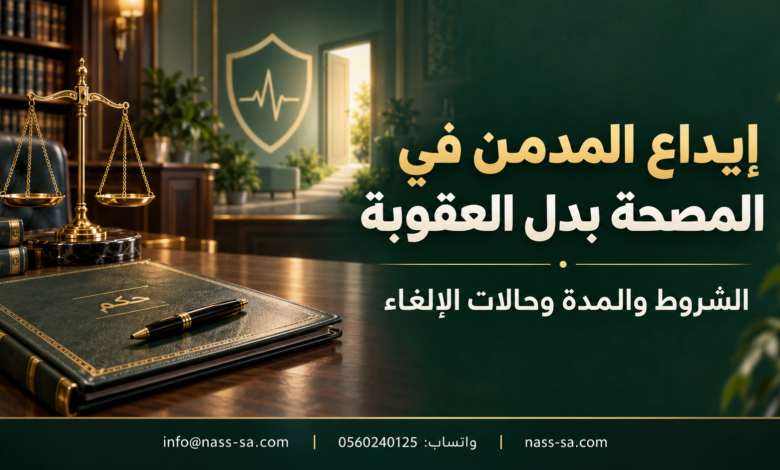 إيداع المدمن في المصحة بدل العقوبة في النظام السعودي