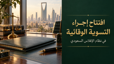 افتتاح إجراء التسوية الوقائية في نظام الإفلاس السعودي