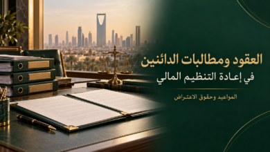 العقود ومطالبات الدائنين في إعادة التنظيم المالي