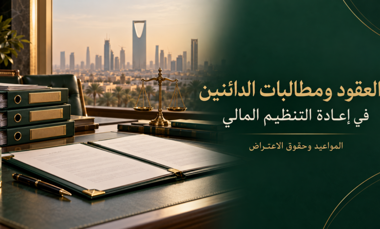 العقود ومطالبات الدائنين في إعادة التنظيم المالي