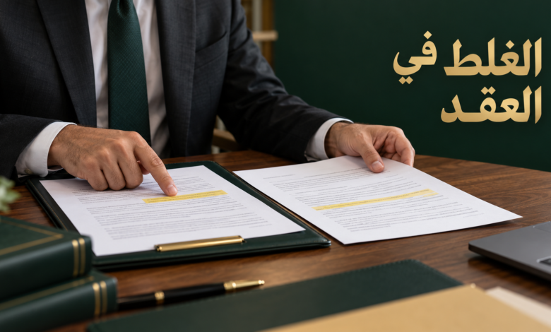 الغلط الجوهري في العقد متى يجوز طلب الإبطال؟