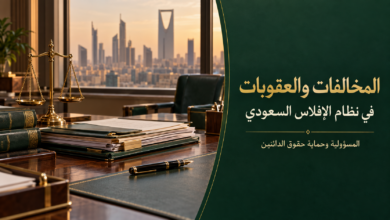 المخالفات والعقوبات في نظام الإفلاس السعودي.