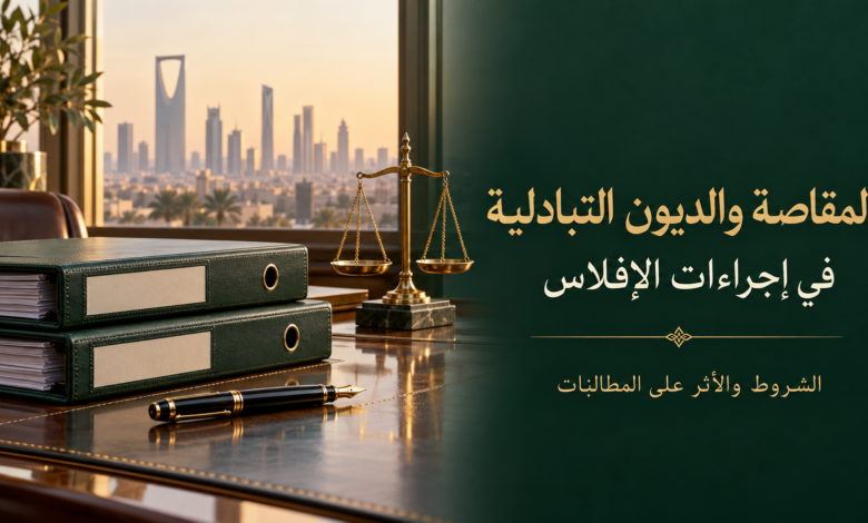 المقاصة والديون التبادلية في إجراءات الإفلاس