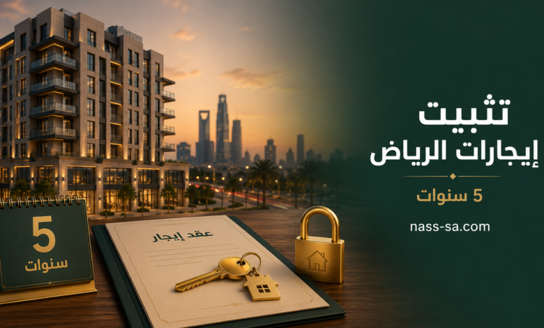 تثبيت إيجارات الرياض لمدة خمس سنوات وضوابط عقد الإيجار