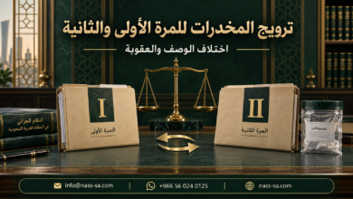 ترويج المخدرات للمرة الأولى والثانية
