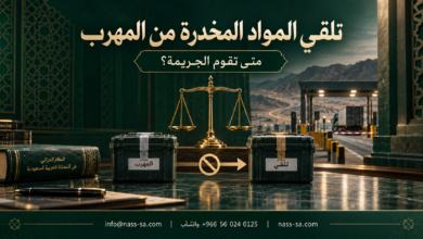 جريمة تلقي المواد المخدرة من المهرب