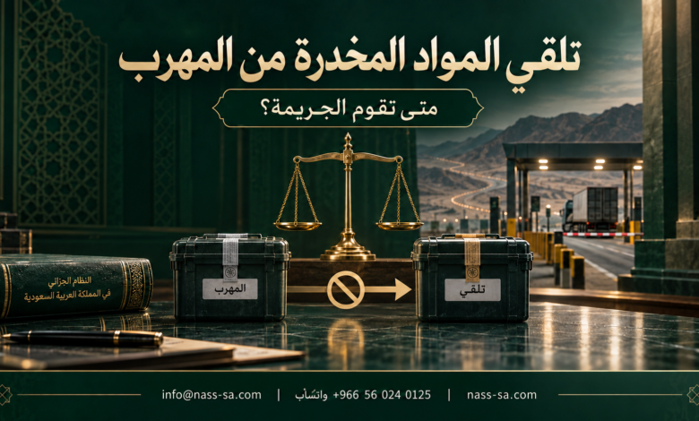 جريمة تلقي المواد المخدرة من المهرب