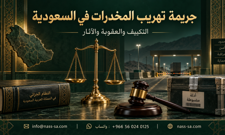 جريمة تهريب المخدرات في السعودية