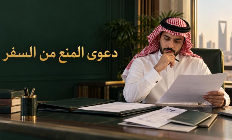 دعوى المنع من السفر في السعودية متى يأمر القاضي بها