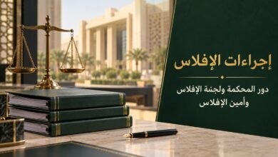 دور المحكمة ولجنة الإفلاس وأمين الإفلاس