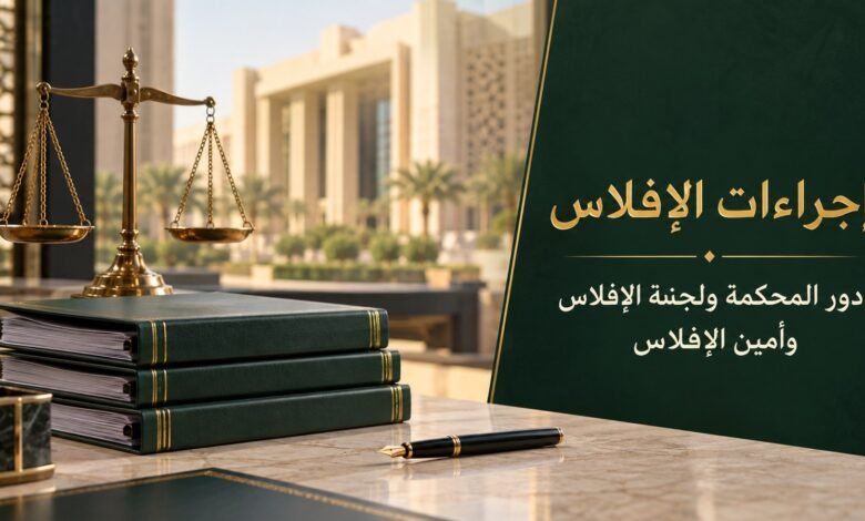 دور المحكمة ولجنة الإفلاس وأمين الإفلاس